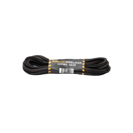 120 cm, 5-p Leather Shoelaces - Black