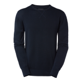 Fitzroy Round Neck Pullover - Dark navy