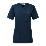 Carin Blouse w - Navy
