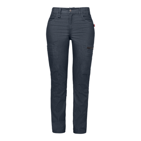 Fia Trousers w - Blue melange