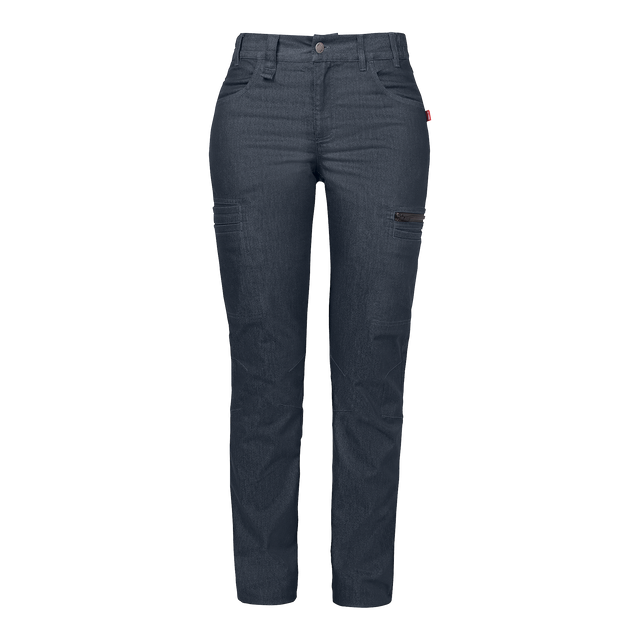Fia Trousers w - Blue melange