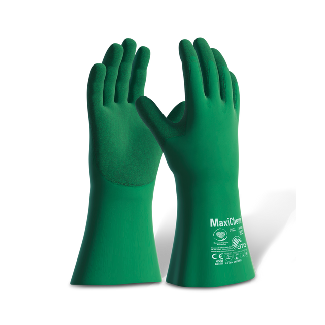 MaxiChem Tritech Gloves - Green