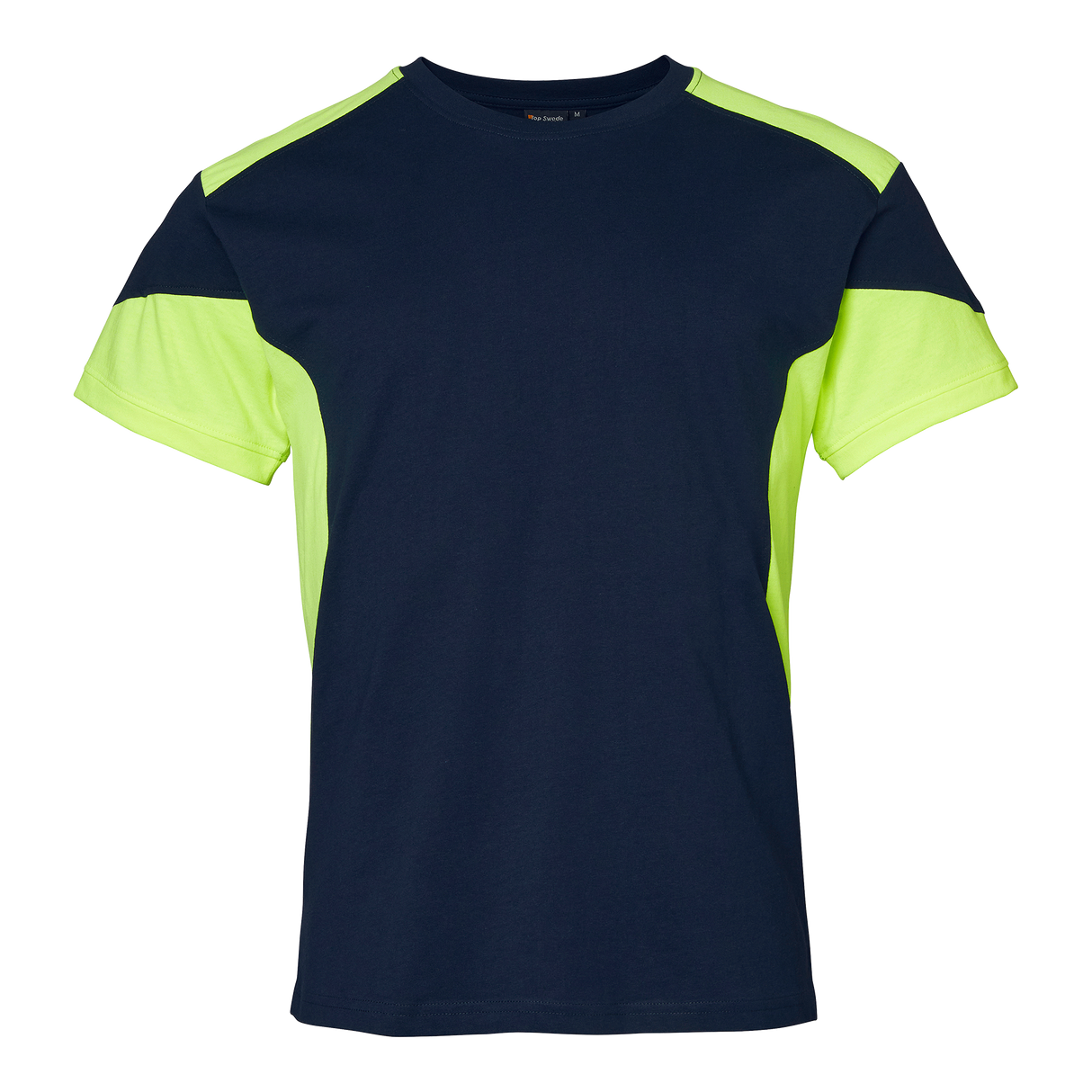 210 T-shirt - Navy/fluorescent yellow