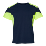 210 T-shirt - Navy/fluorescent yellow
