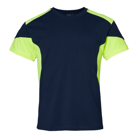 210 T-shirt - Navy/fluorescent yellow