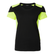211 T-shirt w - Black/fluorescent yellow