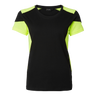211 T-shirt w - Black/fluorescent yellow