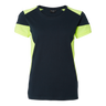 211 T-shirt w - Navy/fluorescent yellow