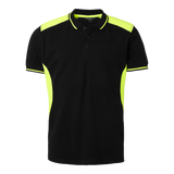213 Polo - Black/fluorescent yellow