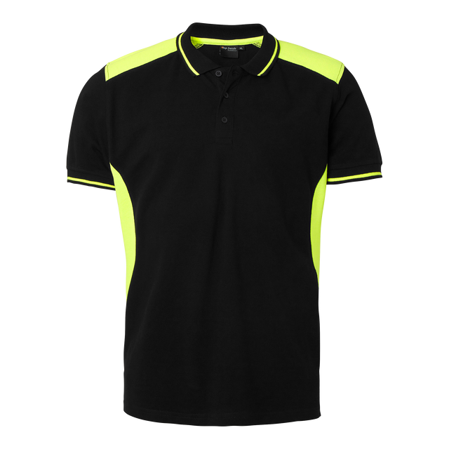 213 Polo - Black/fluorescent yellow