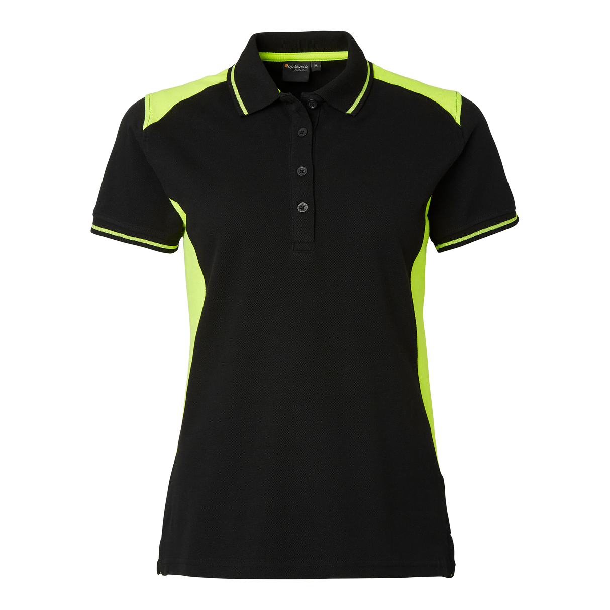214 Polo w - Black/fluorescent yellow