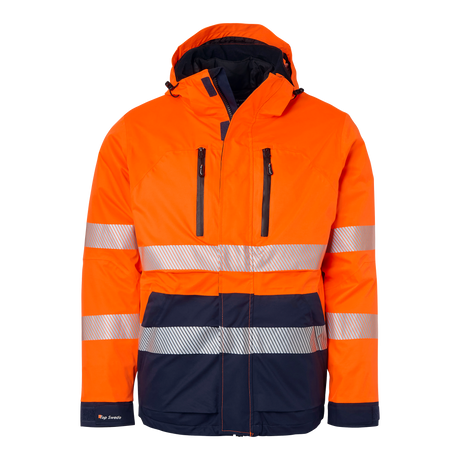 127 Jacket - Fluorescent orange/navy