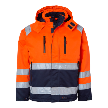 131 Jacket - Fluorescent orange/navy