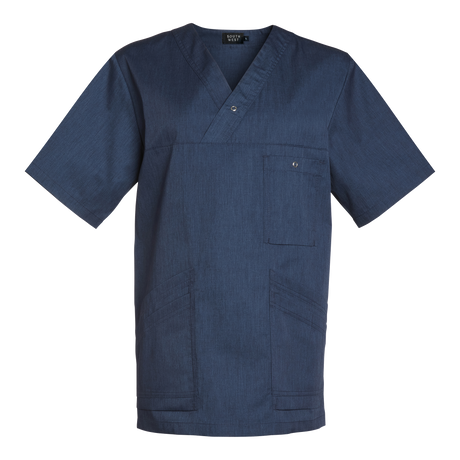 Malte V-Tunic - Blue melange