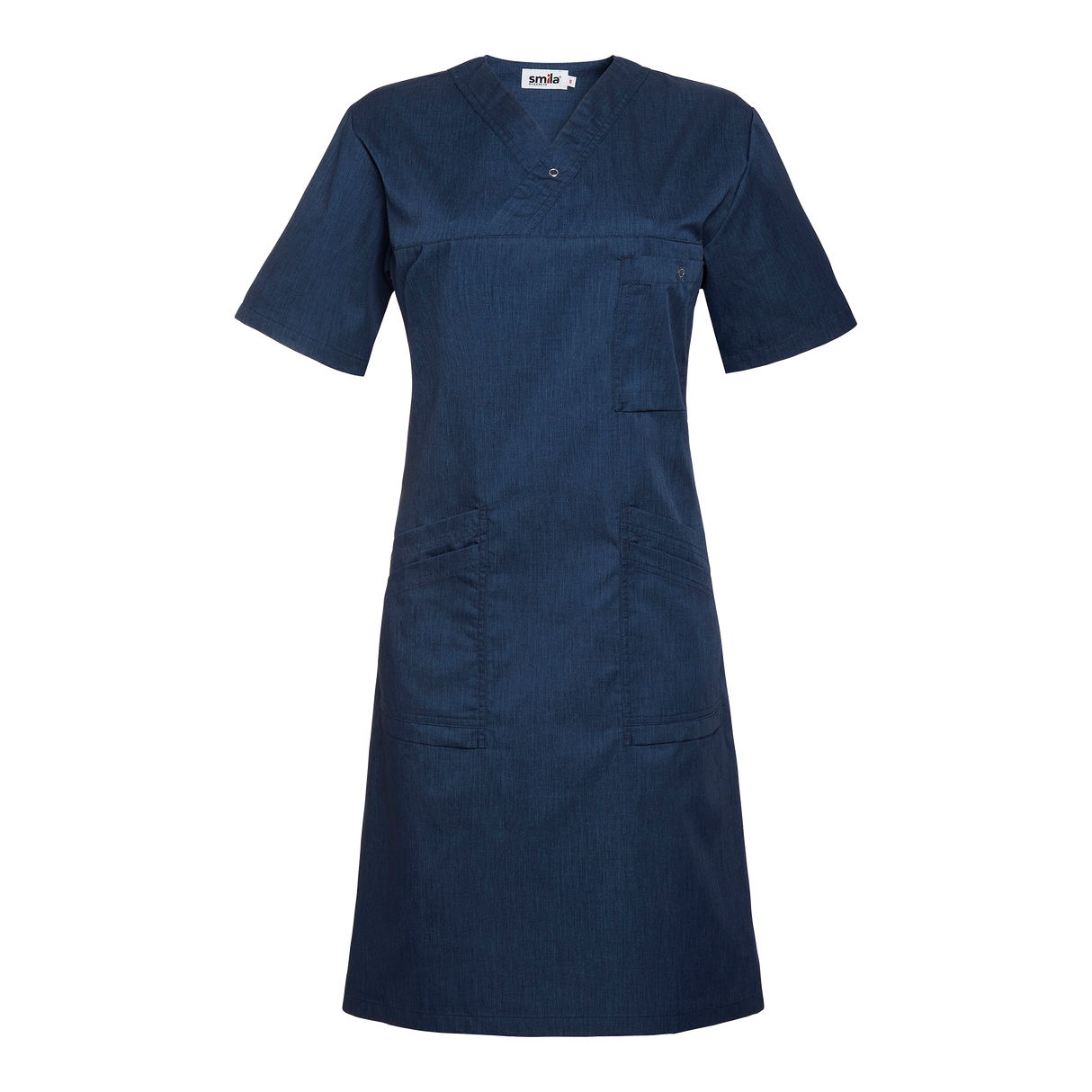 Maja Dress w - Blue melange