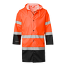 181 Rain Coat Hi-Vis - Fluorescent orange/black