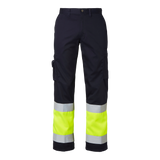 2070 Trousers - Navy/fluorescent yellow