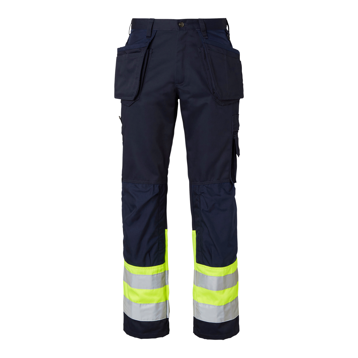 2171 Craftsmen Trousers - Navy/fluorescent yellow