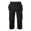 233 Craftsmen 3/4 Trousers - Black