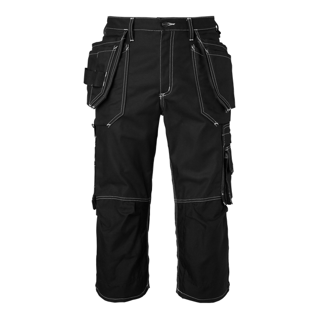233 Craftsmen 3/4 Trousers - Black