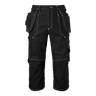 233 Craftsmen 3/4 Trousers - Black