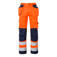 2516 Craftsmen Trousers - Fluorescent orange/navy
