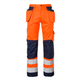 2516 Craftsmen Trousers - Fluorescent orange/navy
