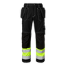 2515 Craftsmen Trousers Hi-Vis - Black/fluorescent yellow