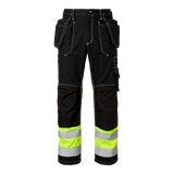 2515 Craftsmen Trousers Hi-Vis - Black/fluorescent yellow