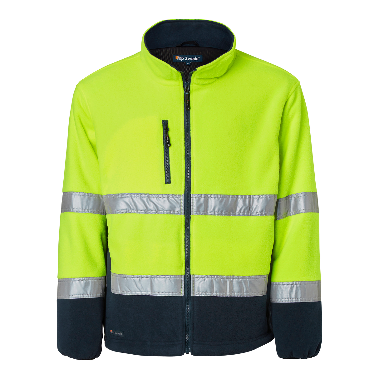 264 Fleece - Fluorescent yellow/navy