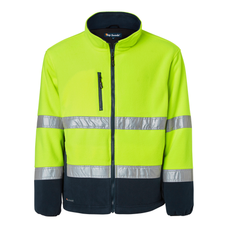 264 Fleece - Fluorescent yellow/navy