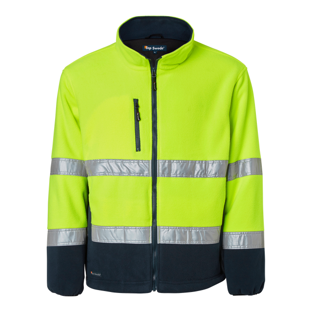 264 Fleece - Fluorescent yellow/navy