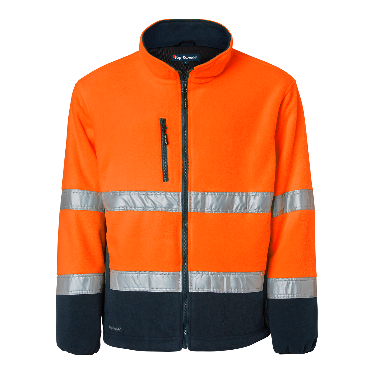 264 Fleece - Fluorescent orange/navy