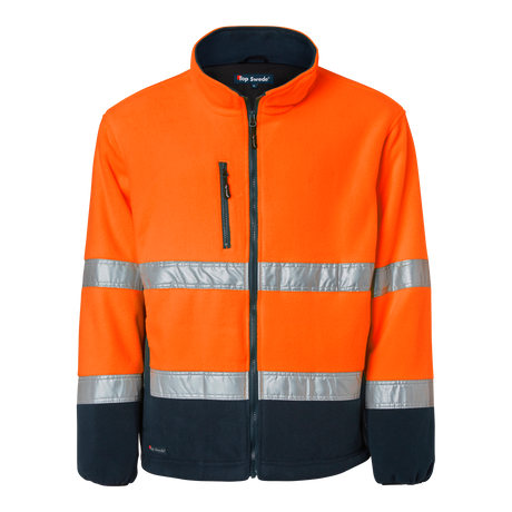 264 Fleece - Fluorescent orange/navy