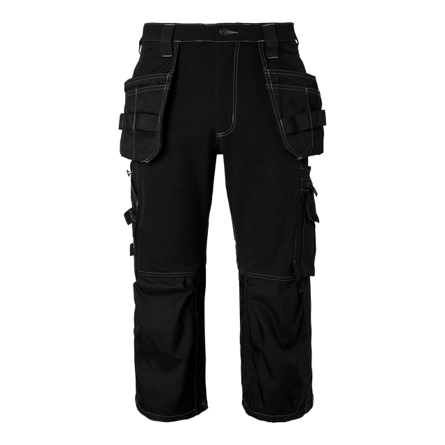 309 Craftsmen 3/4 Trousers - Black