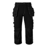 309 Craftsmen 3/4 Trousers - Black