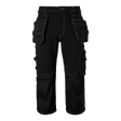 309 Craftsmen 3/4 Trousers - Black