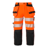 314 Craftsmen 3/4 Trousers - Fluorescent orange/black