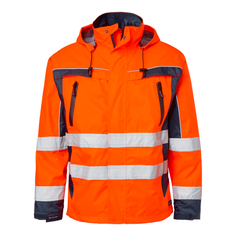 5217 Shell Jacket - Fluorescent orange/navy