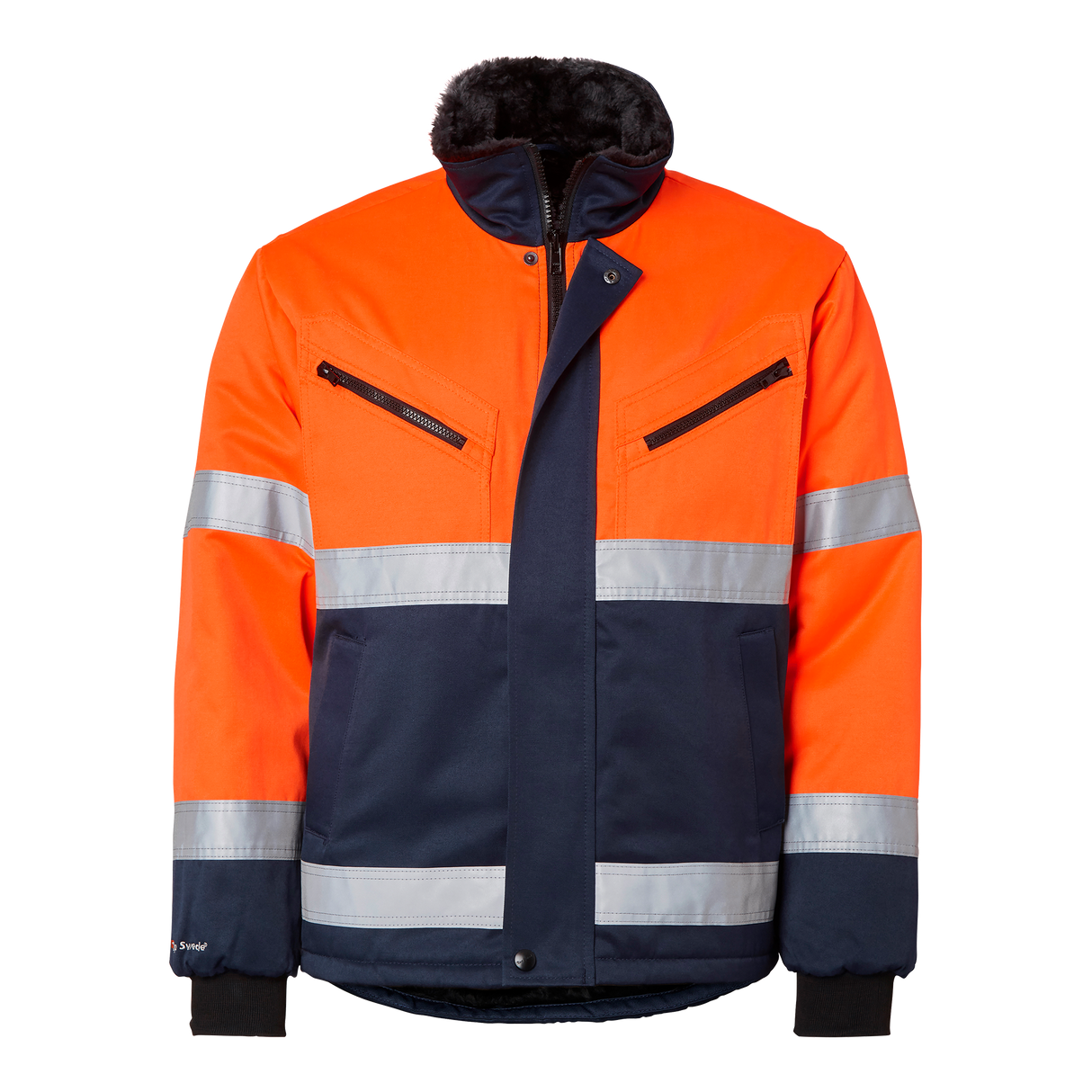 5616 Jacket - Fluorescent orange/navy