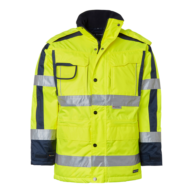 6317 Parka - Fluorescent yellow/navy