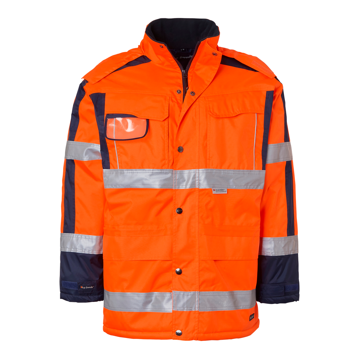 6317 Parka - Fluorescent orange/navy