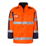 6317 Parka - Fluorescent orange/navy