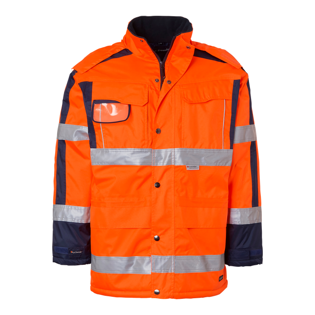 6317 Parka - Fluorescent orange/navy
