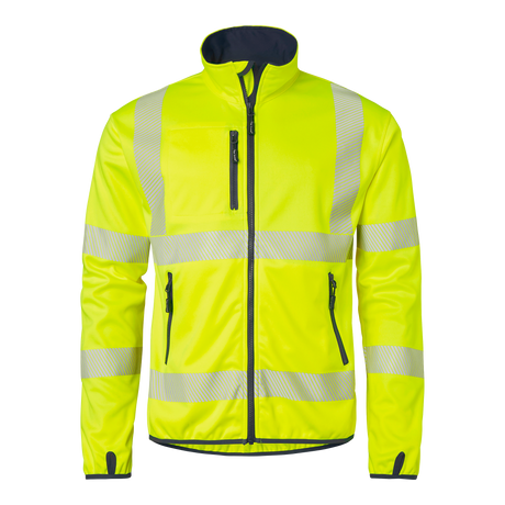 7721 Softshell Hi-Vis - Fluorescent yellow/navy
