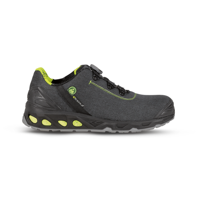 Lux Green Fit Safety Shoe - Black