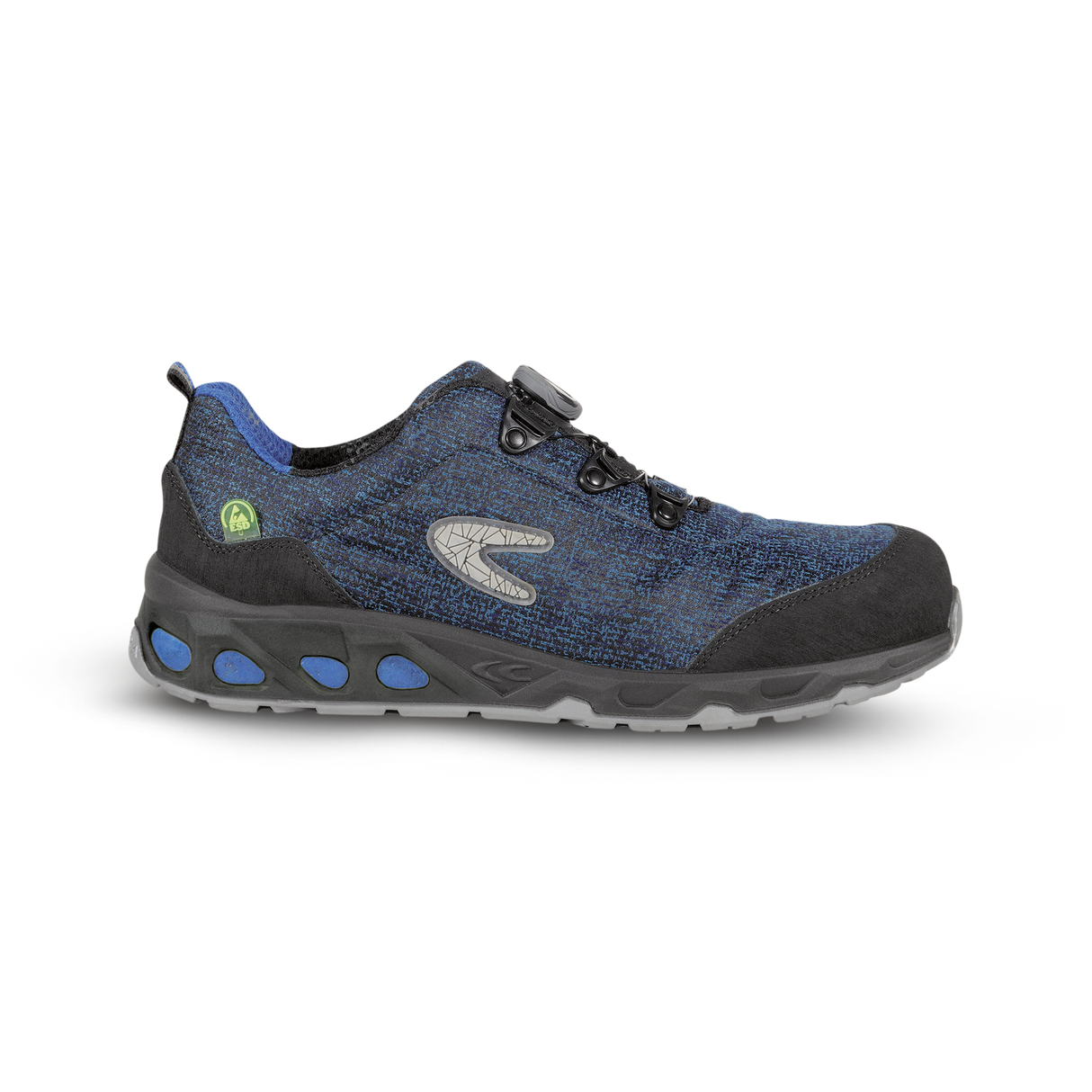 Recycle Green Fit Safety Shoe - Navy
