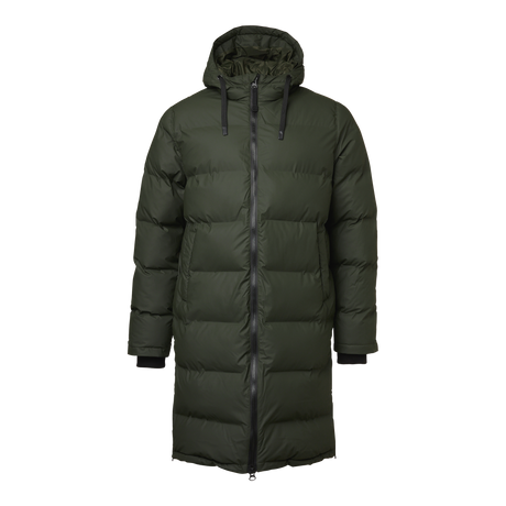Shanna Long Padded Coat - Dark olive