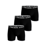 Boxer Solid 3-p Underwear - Black
