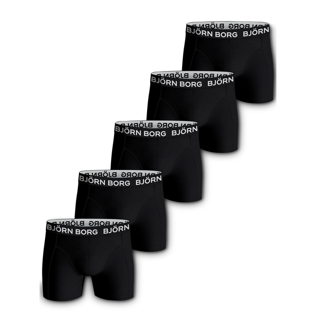 Boxer Solid 5-p Underwear - Black